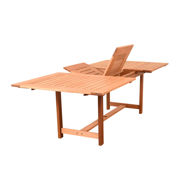 Ensemble repas d'extérieur 100% bois et aluminium 7 pièces Anautica, Noir