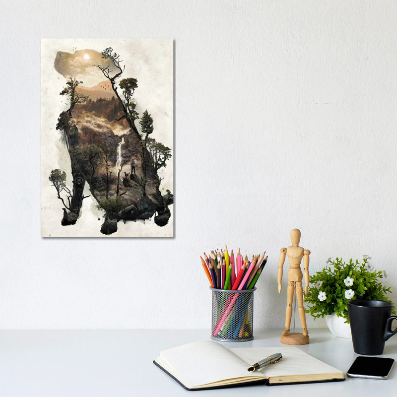 Labrador Retriever by Barrett Biggers - Print on Canvas, 20.32 cm H x 30.48 cm W, Wrapped Canvas