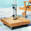 Base de parasol en acier inoxydable de 17,29 po x 16,72 po
