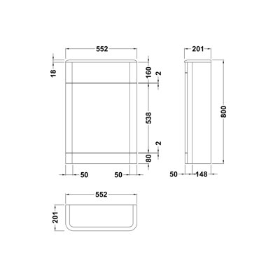 Solar Under Sink Cabinet