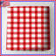 Couvre-lit matelassé rouge vichy blanc-128700110