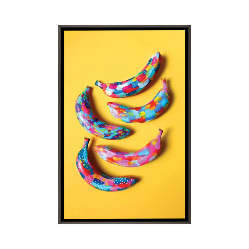 «Banana II» par EttaVee - impression d'art graphique, Pas de tapis, H 26 po x l 18 po x P 1,5 po