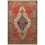 Tapis décoratif orange à motif orange à motif frangé-491964614