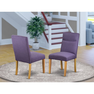 Chaise parsons rembourrée en bois massif Damron