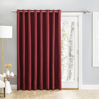 Tickmacrevan Thermal Blackout Patio Curtain Panel 