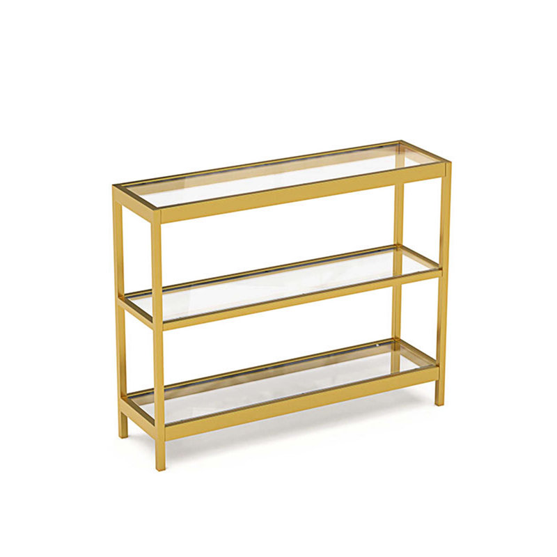 Console Evajoy, Doré, Doré, H 29,33 po x l 35,43 po x P 10 po