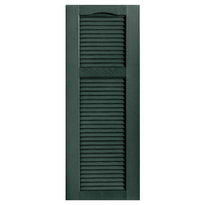 Cathedral Top Cottage-style Open Louvre Shutters Pair