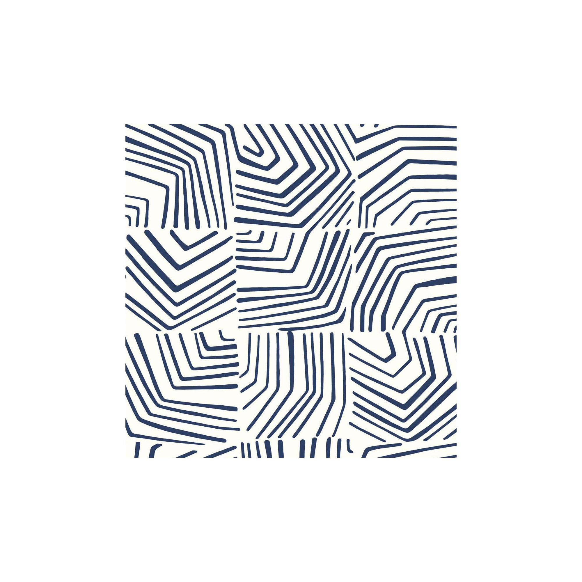 Contra Costa Abstract Wallpaper, Imperial Blue