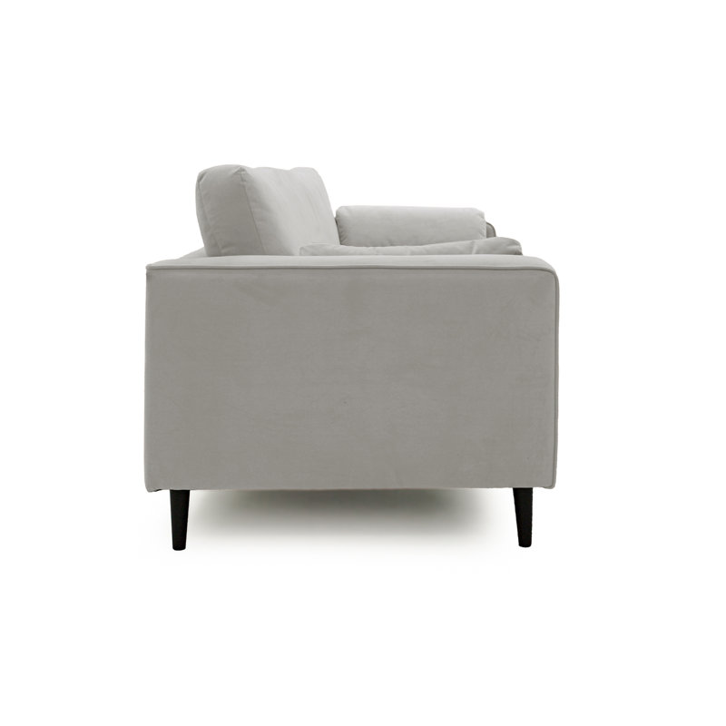 Millerville Velvet Armchair, Grey