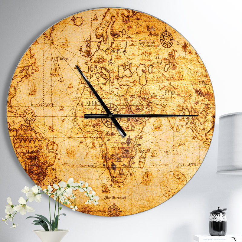 Horloge murale Swigart Farmhouse Designart, Moyen