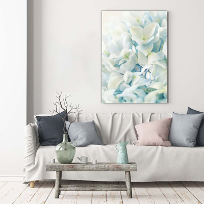 Hydrangea Flower - Wrapped Canvas Print