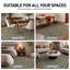 Tapis d'intérieur à poil long tissé à la machine à damier vert sauge-786313445-786313446
