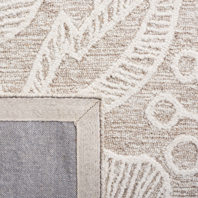 Jardin Hand Tufted Wool Floral Rug, Rectangle 5' x 8'