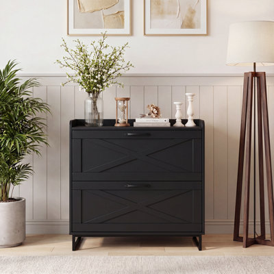 Lateral File Cabinet With Charging Station