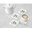 Verre à café sous-verre de jardin monogramme initiale B-1606464095
