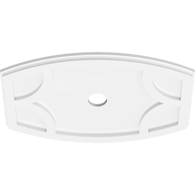 20"W x 13 3/8"H x 2"ID x 10 3/4"C x 1"P Kailey Architectural Grade PVC Contemporary Ceiling Medallion