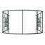231cm H x 115cm W Iron, Metal Arched Trellis