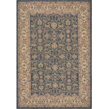 Wool Oriental Area Rug in Gray/Beige