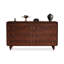 Armoire d'appoint en bois manufacturé brun rougeâtre-1538502197