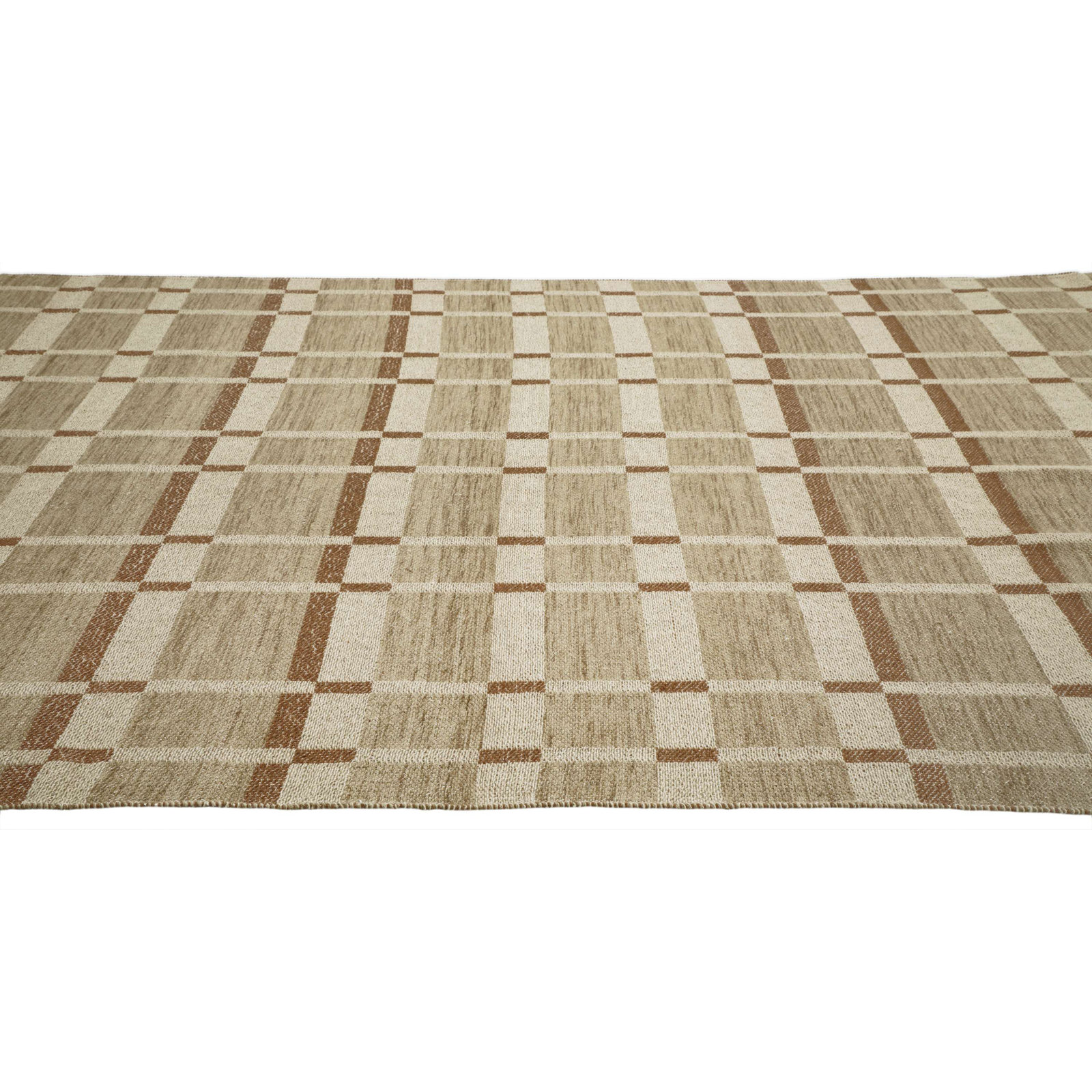Block Flatweave Wool Indoor Rug, Rectangle 2' x 3'