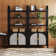 Boho 3-Shelf Bookshelf Cabinet With Rattan Doors