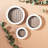 Blue Memory Board Wall Decor 3 - Piece , Oval Shape, Solid Wood Frame, For Living Room Arrangement Styling Of 3, Framed, Modern Design-666657597-666657587