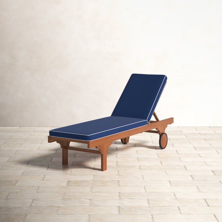 Jivera Outdoor Acacia Chaise Lounge
