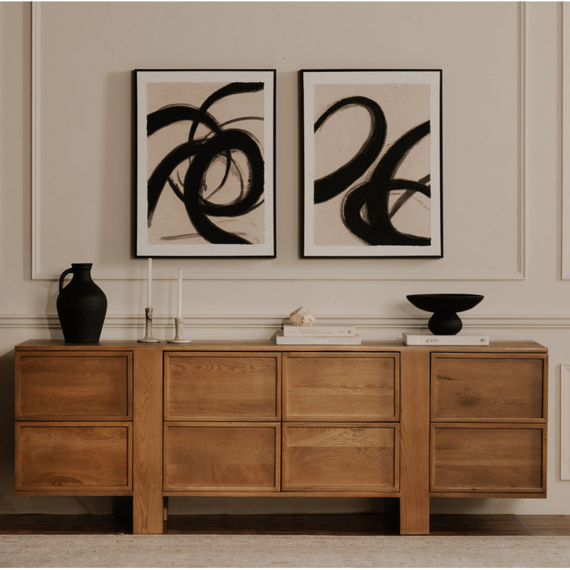 Commode 8 tiroirs Torleif - brun