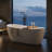 67'' x 31.5'' Freestanding Soaking Solid Surface Bathtub