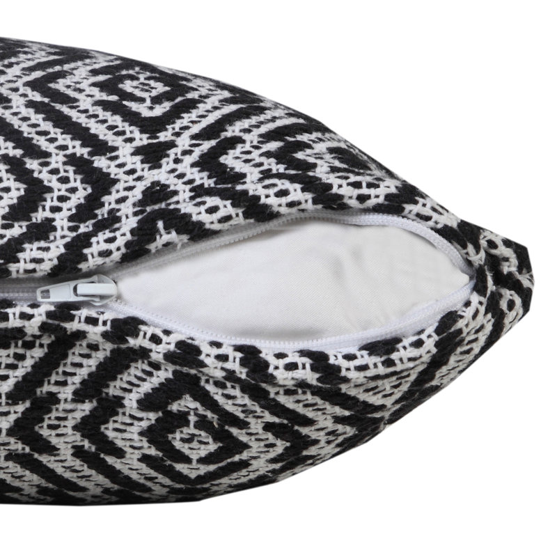 Housse de coussin décoratif moderne 100% coton, Housse de coussin seulement - sans coussin