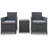 Barreiro 2 Seater Bistro Set with Cushions-72532117