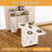 Multifunctional Folding Dining Table With Wall Mounted Sideboard And Storage Cabinet-31578395