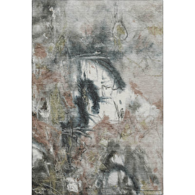 Premium Machine Washable Mayfield AMF2202 abstract Rug