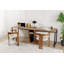 Bureau d'étude moderne avec option de fixation murale, pin atlantique et noir, 94,5 po x 29,1 po x 23,6 po | 100% panneau de particules enduit de mélamine, 0,71 pouces d'épaisseur, pieds en métal thermolaqués et thermostatiques, plusieurs tablettes pour l'organisation-105518159