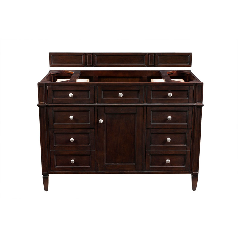 Brittany 48'' W Single Vanity, Ethereal Noctis, 8" Widespread, Burnished Mahogany