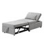 Canapé-lit pliant avec repose-pieds gris-1135049404