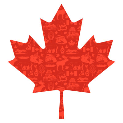 Canada fond - photographie sur toile tendue