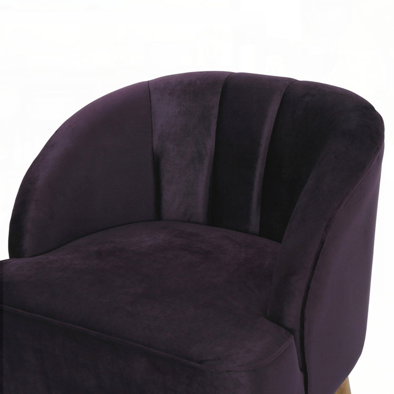 Fauteuil, Velours mûre
