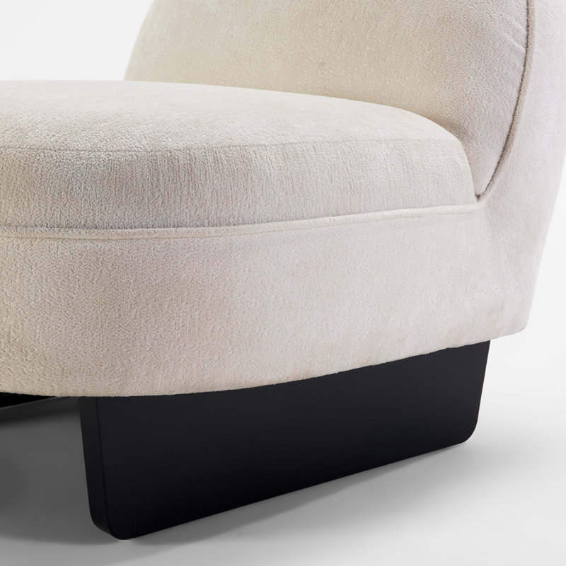 Fauteuil d'appoint Teddy, Blanc crémeux