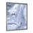 Toile argentée avec cadre d'angle fermé