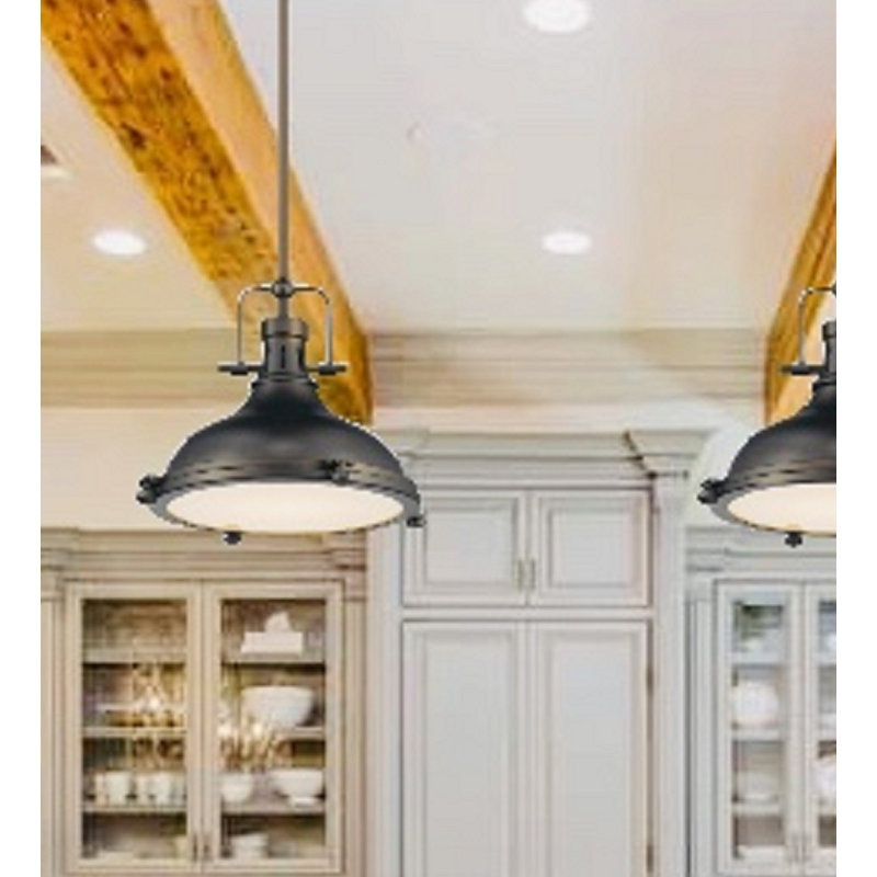 Chesser 1 - Light Single Pendant, Oil rubbed Bronze, 50.5" H x 15" W x 15" D