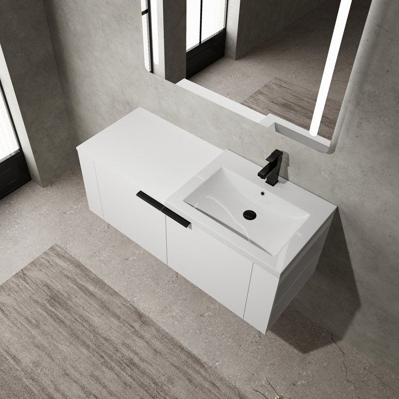 Ensemble de meuble-lavabo pour salle de bain 48 po 48 po, Chêne blanc Américain