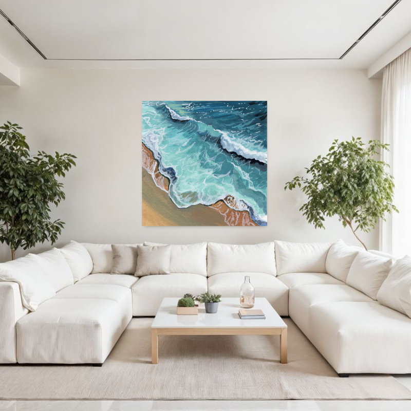 Art contemporain, art côtier, H 48 po x l 48 po