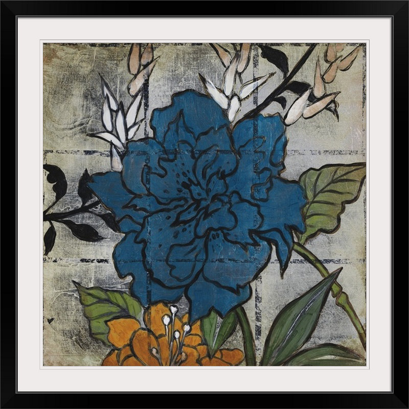 « i » par liz jardine, reproduction d’art Silver Days, H 35 po x l 35 po x P 1,5 po, Toile