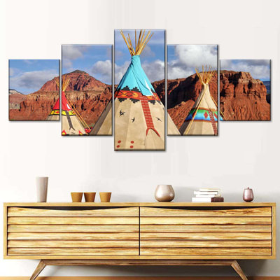«Native American Plains Wall Art», reproduction d'art sur toile