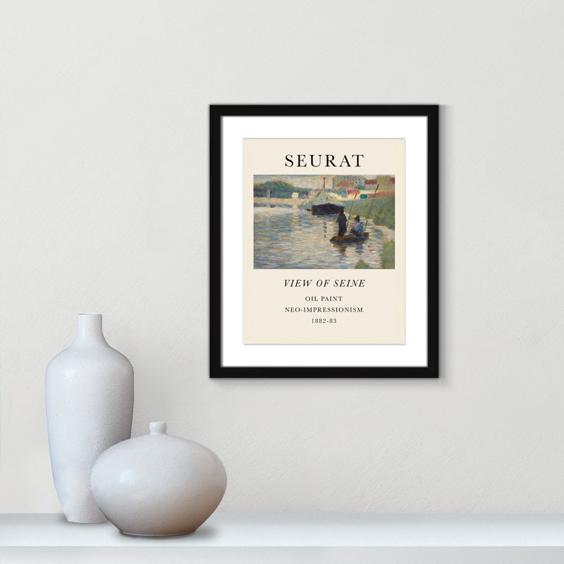 Collection «Old View» par Georges Seurat, Cadre photo noir simple, Oui, H 19 po x l 16 po x P 1,25 po