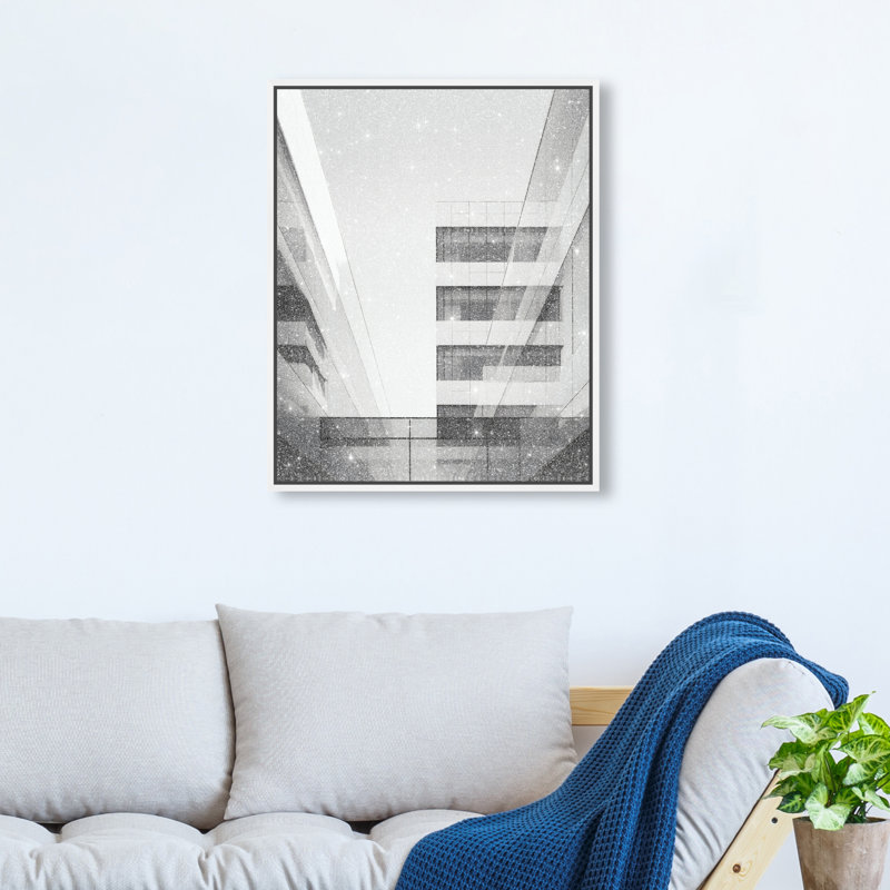 Glass Labyrinth I Print by Oliver Gal, 17"H x 21"W, White Floater Frame