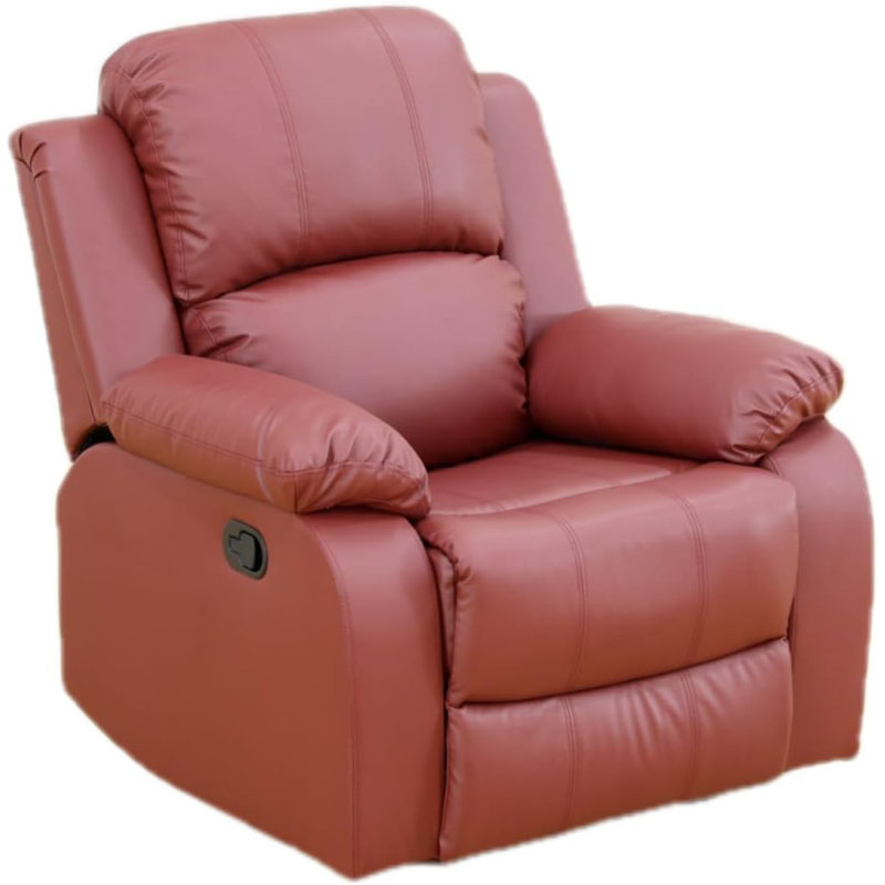 Jalus Recliner, Red Cotton Blend