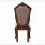 Ensemble de 2 chaises d'appoint en tissu et cerisier à finition cerise