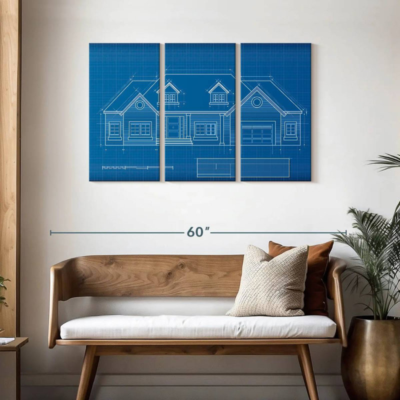 Lilie Dream Home Blueprint, H 28 po x l 45 po